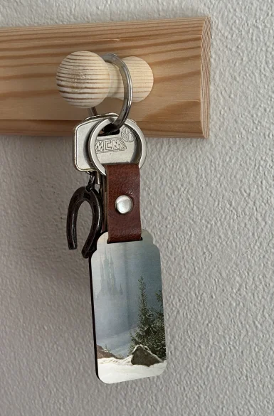 Brelok Pejzaż zimowy Caspar David Friedrich