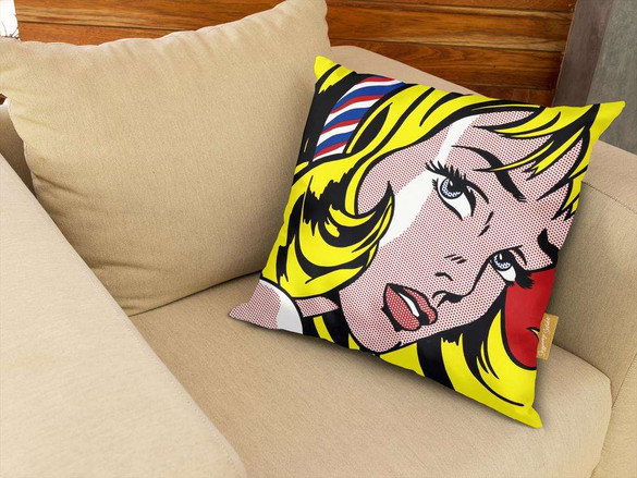 Poduszka Girl with Hair Ribbon Roy Lichtenstein