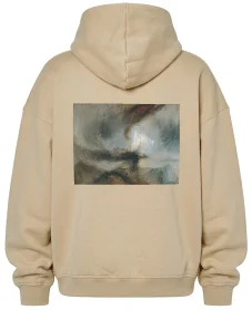 Bluza oversize Śnieżyca: Parowiec na wejściu do portu William Turner