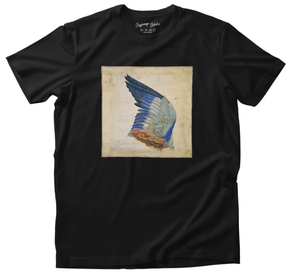 Koszulka z naszywką Skrzydło niebieskiego walca, Kopia oryginału Albrechta Durera Hans Hoffmann