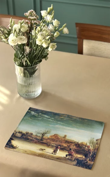 Podkładka na stół Zimowy pejzaż Rembrandt