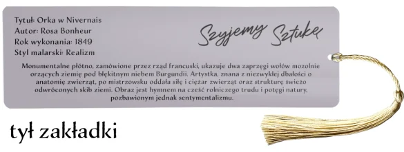 Zakładka do książki Orka w Nivernais Rosa Bonheur