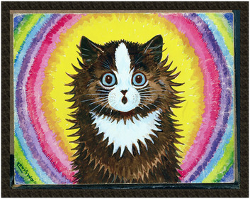 Naszywka Kot w tęczy Louis Wain