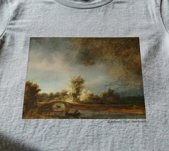 Koszulka z nadrukiem Kamienny most Rembrandt