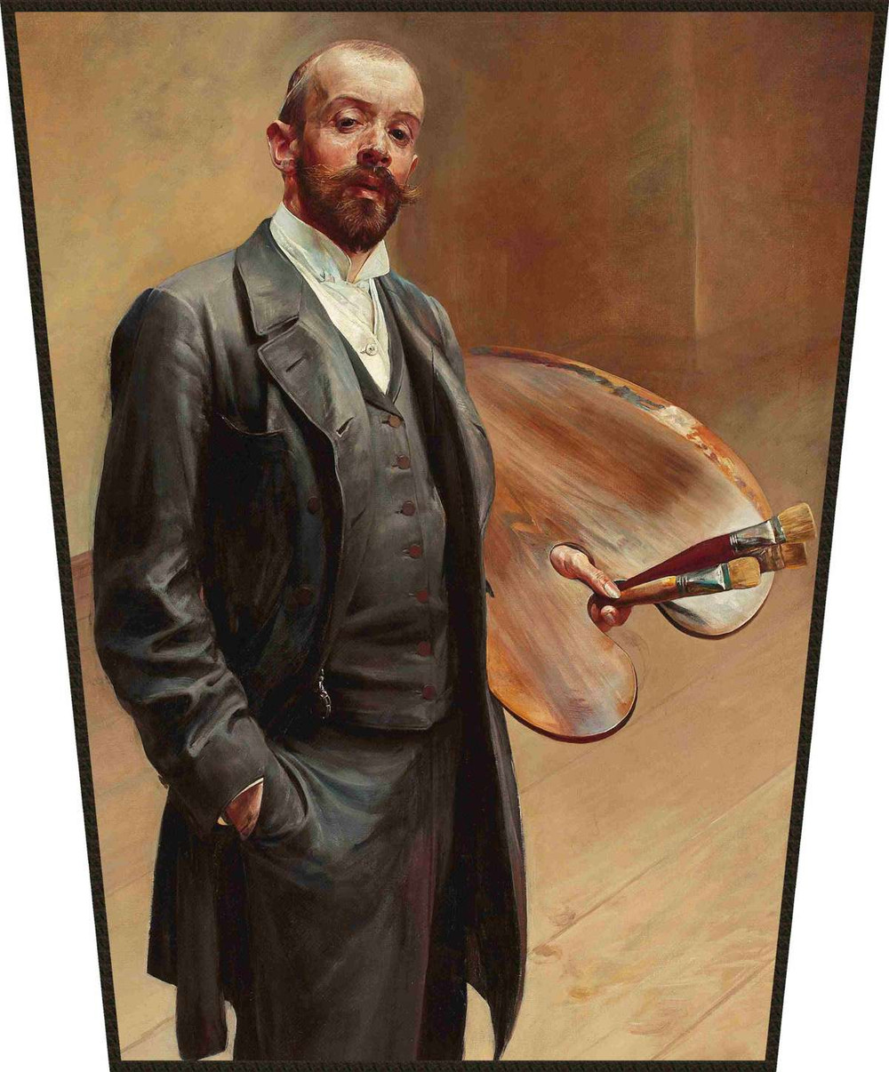 Ekran Autoportret z paletą Jacek Malczewski
