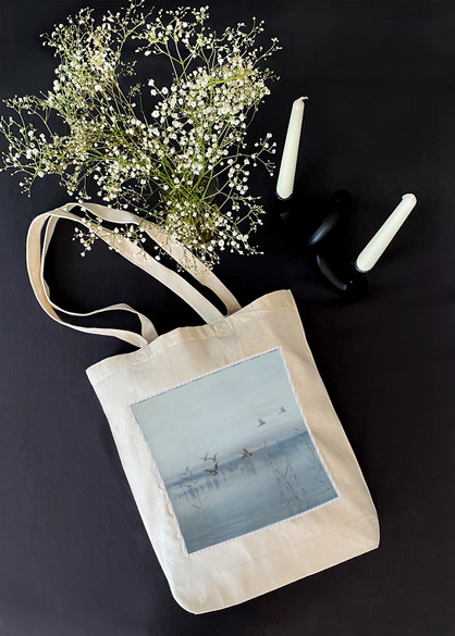 Torba z naszywką Kaczki nad moczarami Stanisław Masłowski