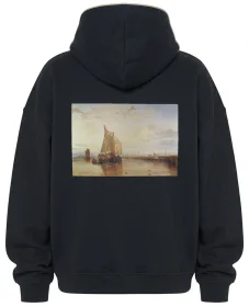 Bluza oversize Statek pasażerski Dort z Rotterdamu bez wiatru William Turner