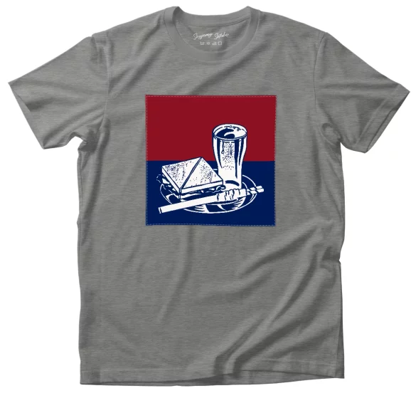 Koszulka z naszywką Sandwich and soda Roy Lichtenstein