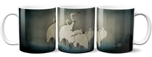 Kubek Grupa czapli Ohara Koson