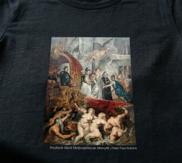 Koszulka z nadrukiem Przybycie Marii Medycejskiej do Marsylii Peter Paul Rubens