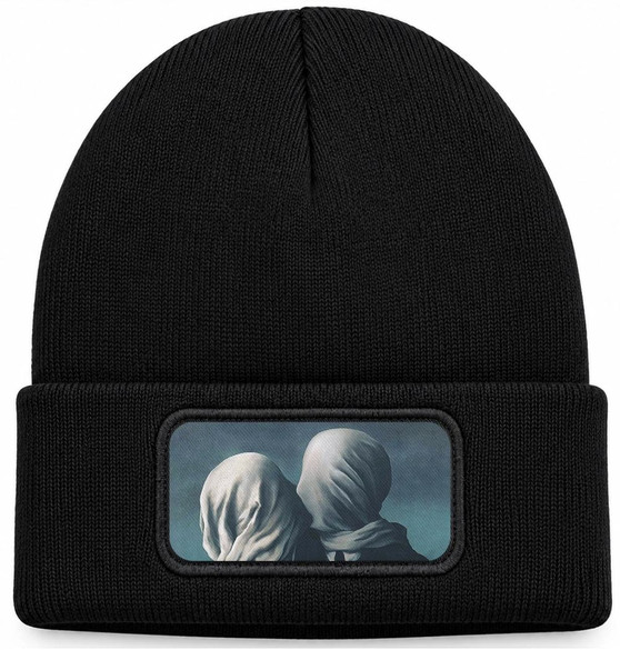 Czapka zimowa Kochankowie René Magritte – czarna