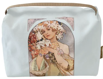 Kosmetyczka kuferek Kwiat Alfons Mucha