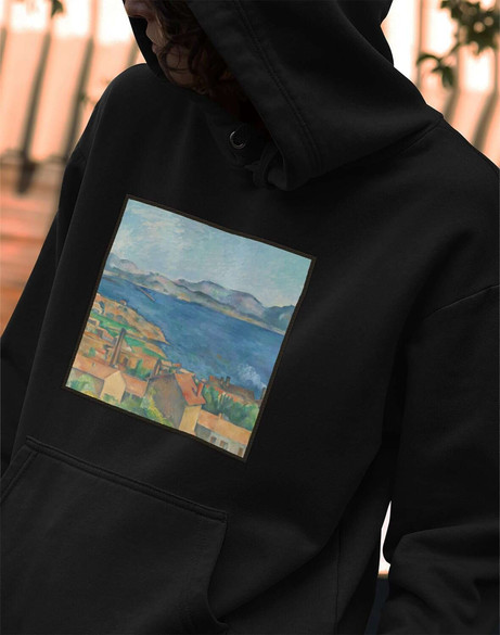 Bluza z naszywką Zatoka Marsylii widziana z L​ ​Estaque​ 1885​ Paul Cezanne