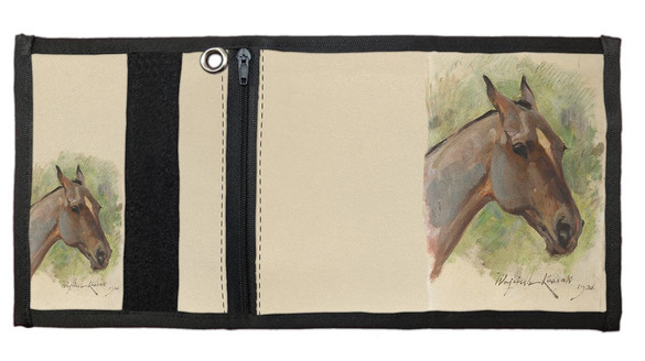 Portfel Głowa gniadego konia Wojciech Kossak