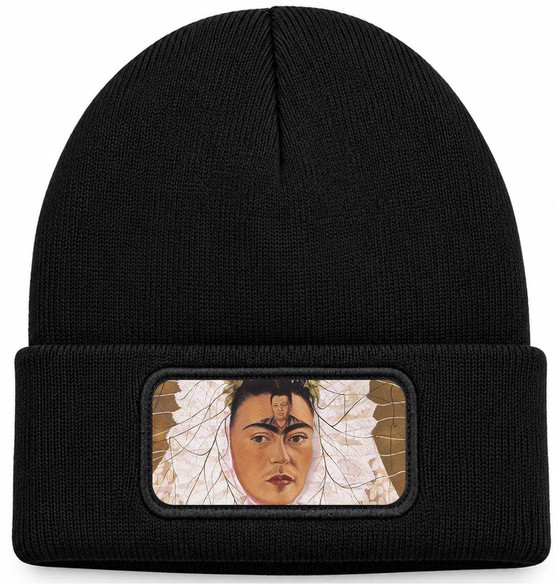 Czapka zimowa Diego w moich myślach Frida Kahlo – czarna