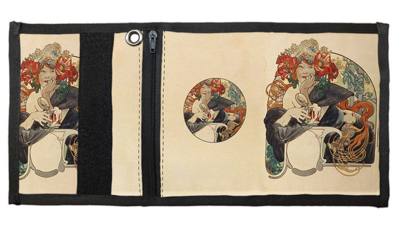 Portfel Bières De La Meuse (Piwo z mezy) Alfons Mucha