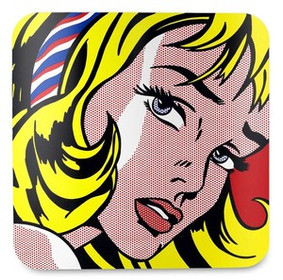 Podkładka pod kubek Girl with Hair Ribbon Roy Lichtenstein