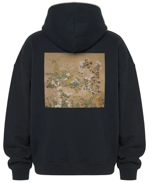 Bluza oversize Ważne rośliny kwitnące jesienią Ogata Korin