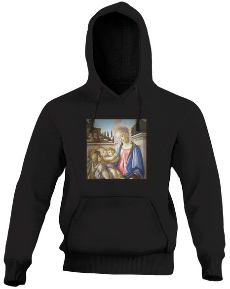 Bluza z naszywką Madonna, dziecko i 2 anioły Sandro Botticelli