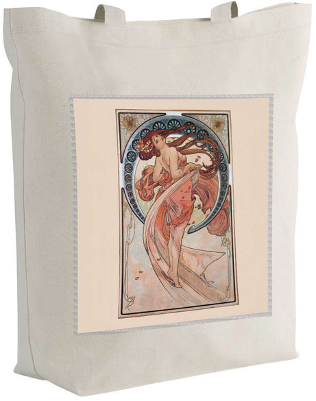 Torba z naszywką La Danse (Taniec) Alfons Mucha