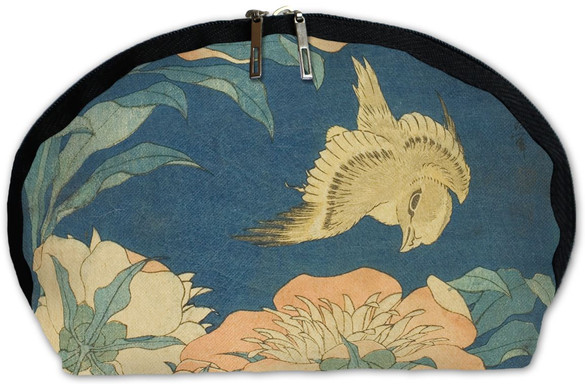 Kosmetyczka Kanarek i piwonia Katsushika Hokusai