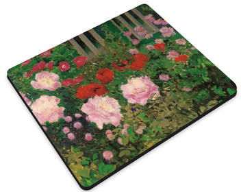 Podkładka Kwitnące kwiaty na ogrodzeniu ogrodu Koloman Moser 36x29cm