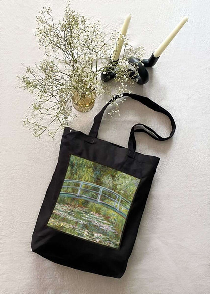 Torba z naszywką Most nad stawem z liliami wodnymi Claude Monet