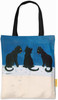 Torba na ramię Czarne koty na śniegu Louis Wain