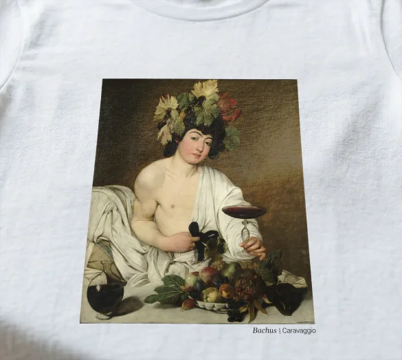 Koszulka z nadrukiem Bachus Caravaggio