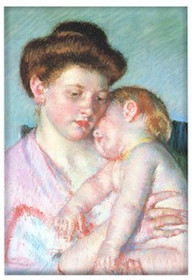 Magnes Śpiące niemowlę Mary Cassatt