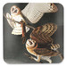 Podkładka pod kubek Barn Owl, Tyto Alba James Audubon
