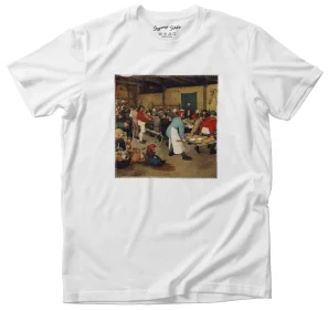 Koszulka z naszywką Chłopskie wesele Pieter Bruegel starszy