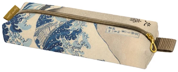 Piórnik szkolny prostokątny Wielka Fala w Kanagawie Katsushika Hokusai