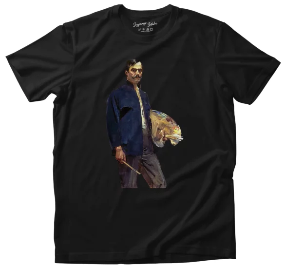 Koszulka Portret własny z paletą Wojciech Kossak