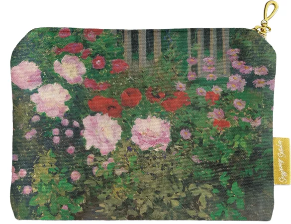 Kosmetyczka mini Kwitnące kwiaty na ogrodzeniu ogrodu Koloman Moser