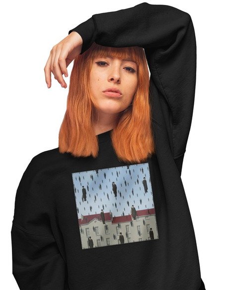 Bluza z naszywką Spadanie René Magritte