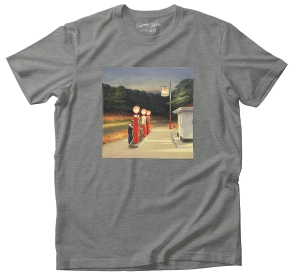 Koszulka z naszywką Benzyna Edward Hopper