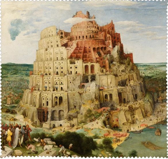 Ściereczka do okularów Wieża Babel Pieter Bruegel starszy