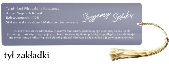 Zakładka do książki Józef Piłsudski na Kasztance Wojciech Kossak