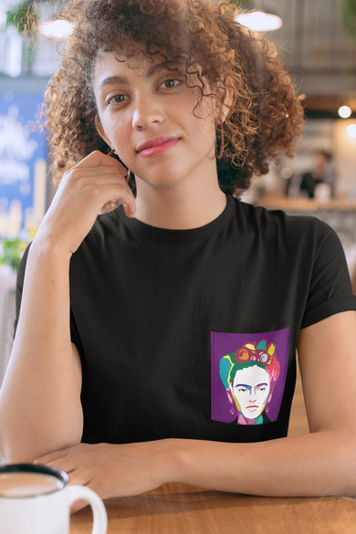 Koszulka z kieszonką FRIDA KAHLO 2