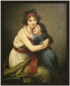 Naszywka Autoportret z córką Élisabeth Vigée-Lebrun