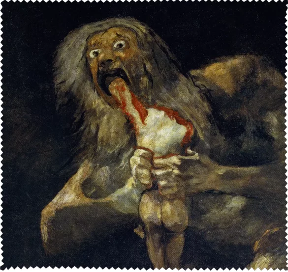 Ściereczka do okularów Saturn pożerający własne dzieci Francisco Goya