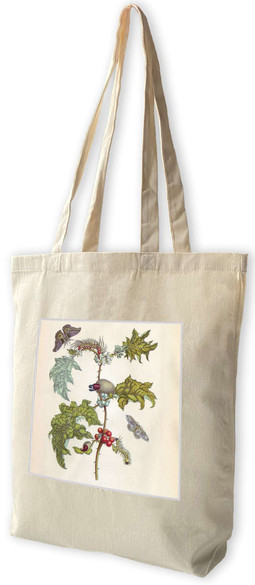 Torba z naszywką Metamorfoza owadów Surinamensium Maria Sibylla Merian