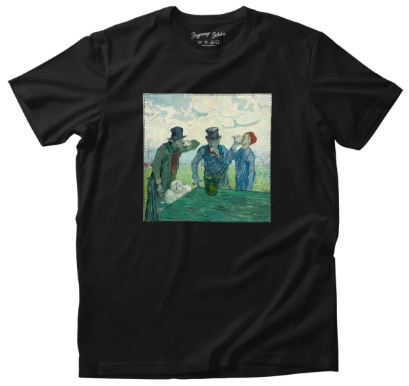 Koszulka z naszywką Pijący Vincent Van Gogh