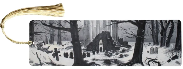 Zakładka do książki Cmentarz w śniegu Caspar David Friedrich