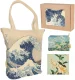 Zestaw prezentowy Katsushika Hokusai Torba + Kosmetyczka + Ściereczka
