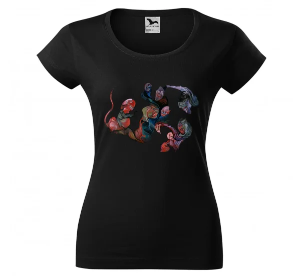 Bluzka damska Kompozycja fantastyczna, Wizja z maskami Witkacy