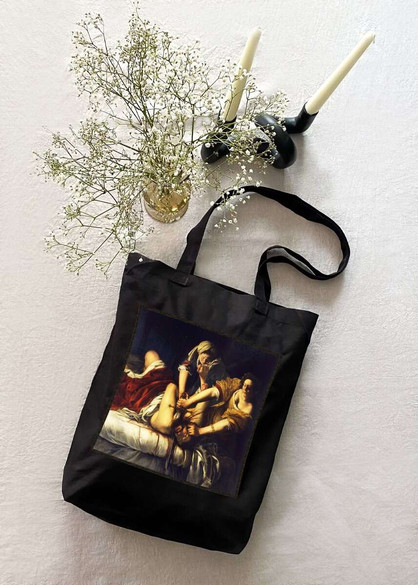 Torba z naszywką Judyta odcinająca głowę Holofernesowi Artemisia Gentileschi