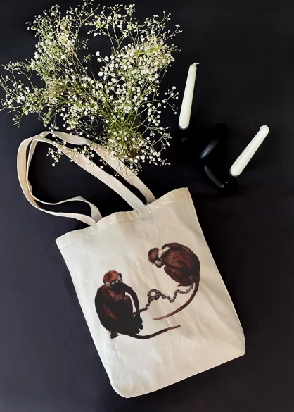 Torba bawełniana Dwie małpy Pieter Bruegel starszy