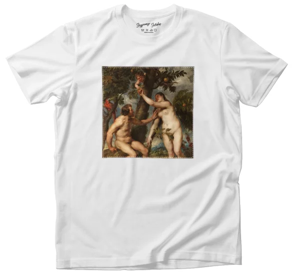 Koszulka z naszywką Adam i Ewa Peter Paul Rubens